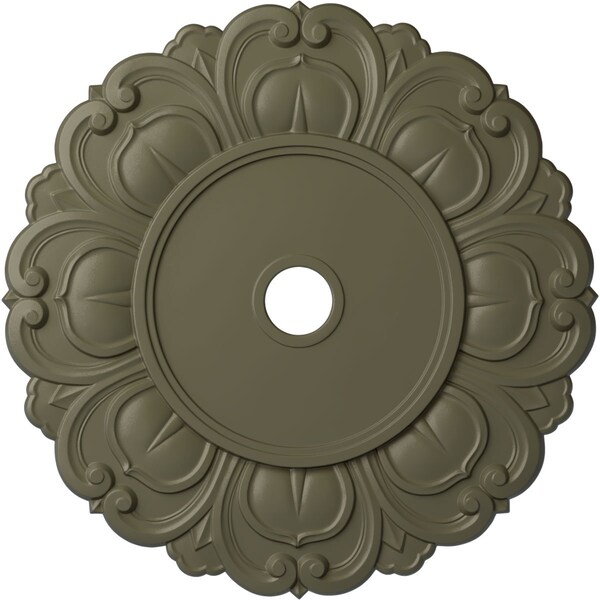Ekena Millwork Angel Ceiling Medallion (Fits Canopies up to 15 3/4"), 32 1/4"OD x 3 5/8"ID x 1 1/8"P, Spartan Stone CM32ANSSF - main